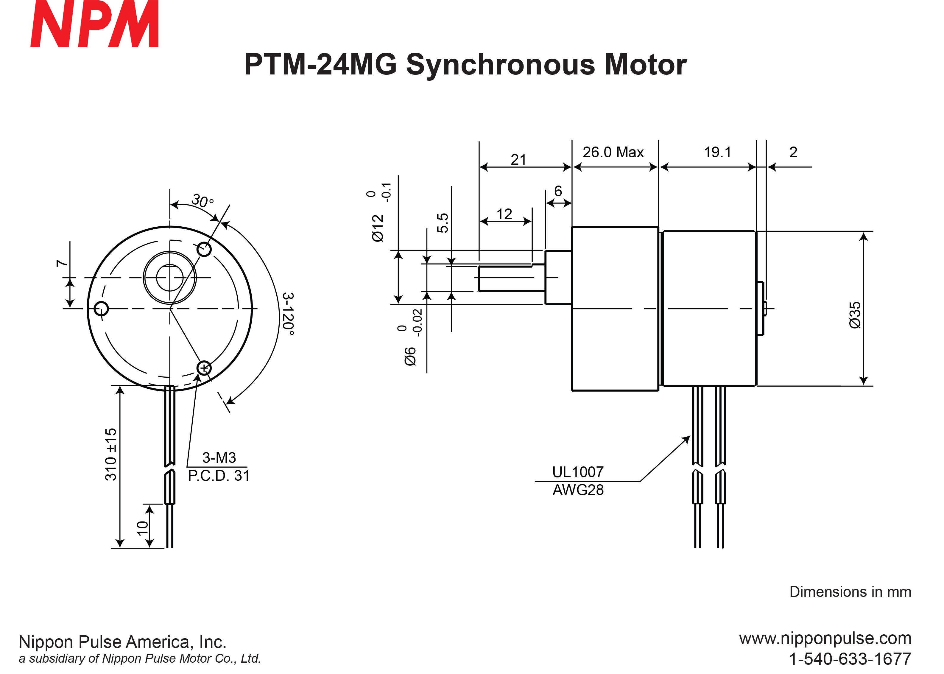 PTM-24MG(1/300) system drawing