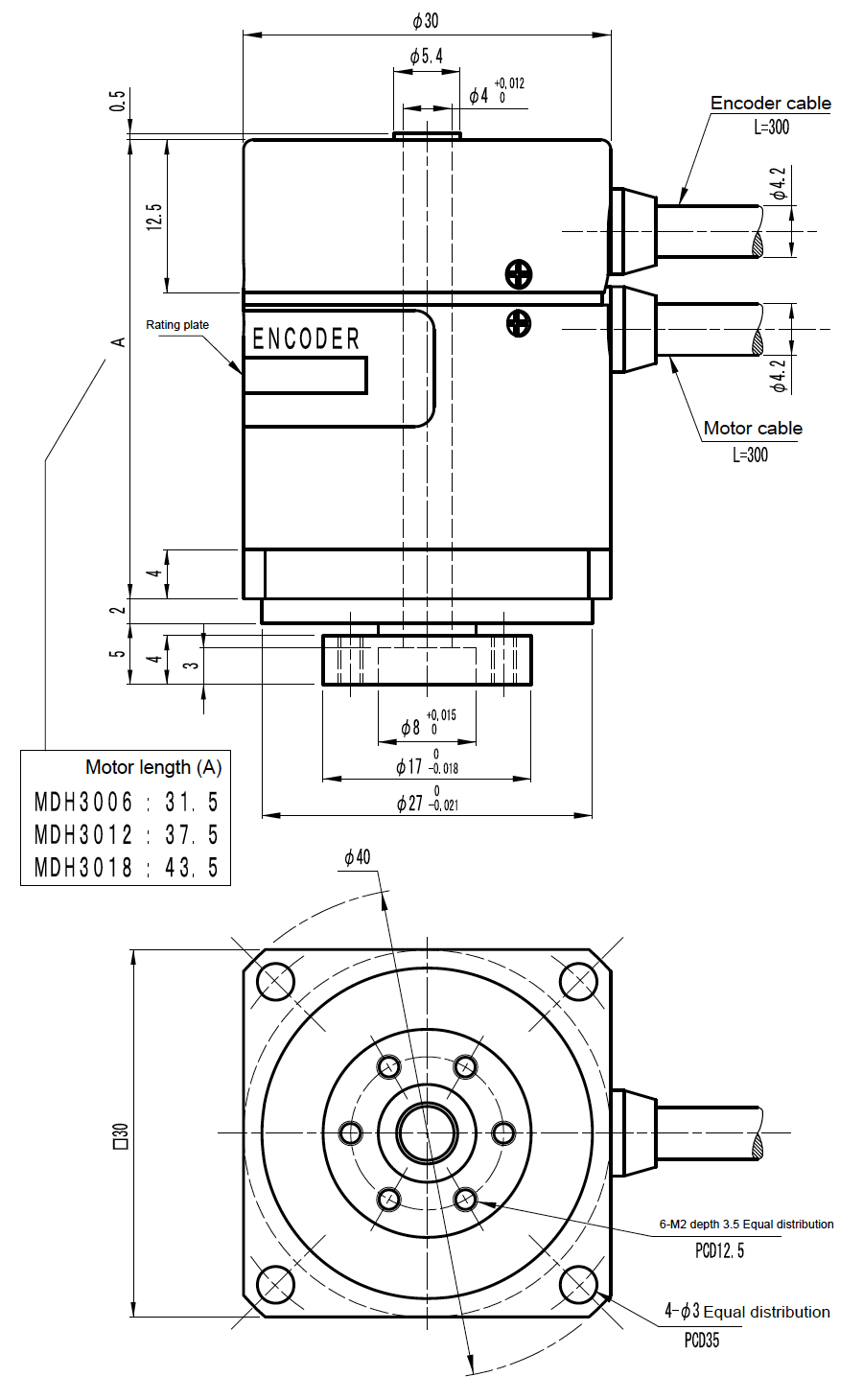MDH-3018 system drawing