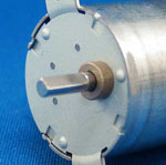 Photo of a motor customized with a flat drive shaft