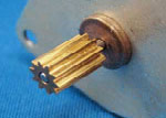 Photo of a motor with a pinion gear