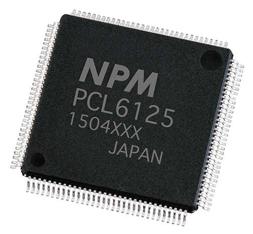 Nippon Pulse PCL 2-axis controller chip in 128-pin QFP package