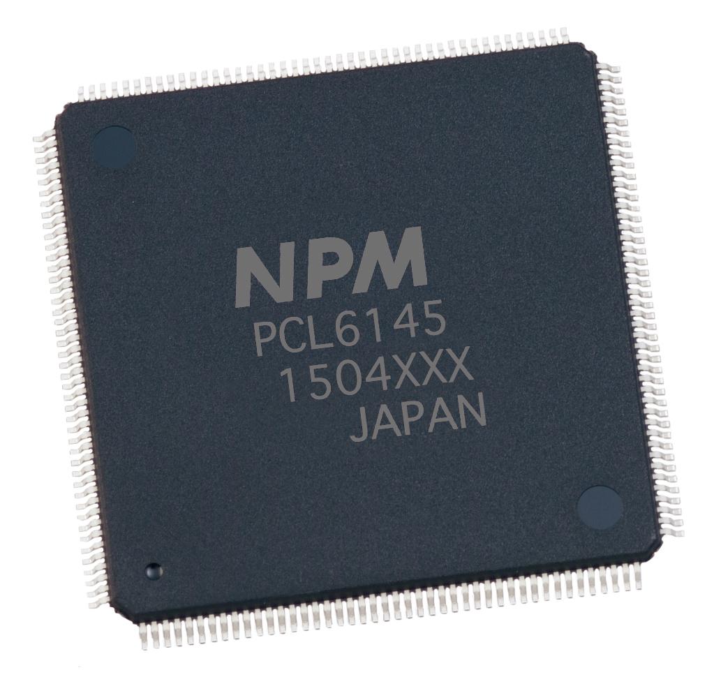 Nippon Pulse PCL 4-axis controller chip in 176-pin QFP package