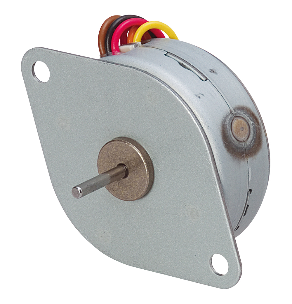 Nippon Pulse 35mm thin-stack rotary tin-can stepper motor