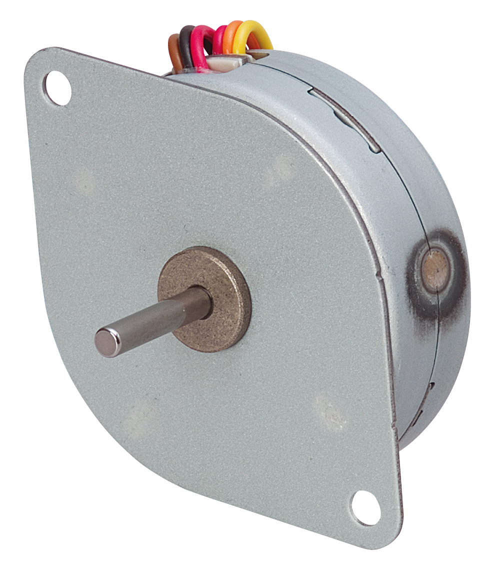 Nippon Pulse 42mm thin-stack rotary tin-can stepper motor