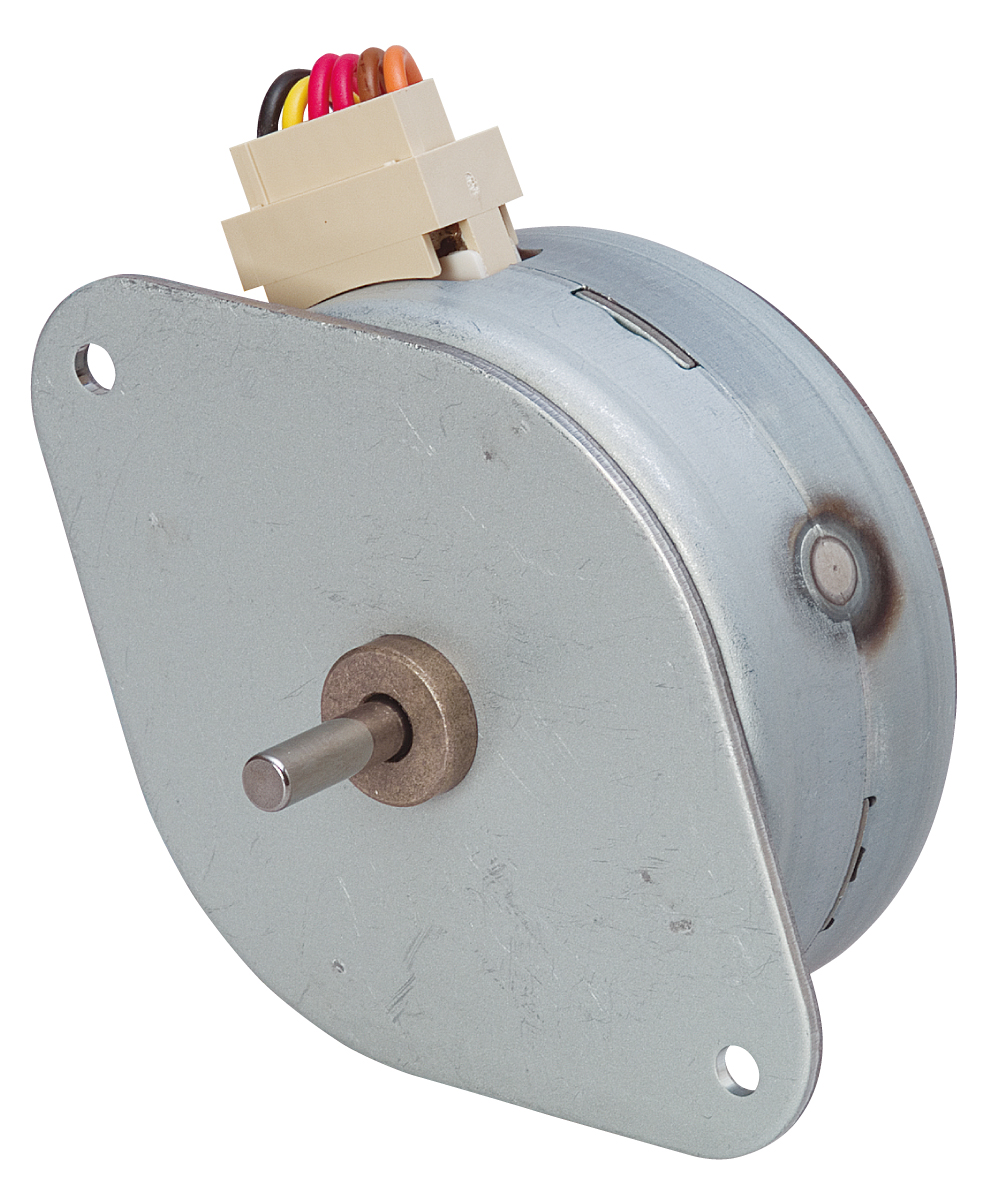 Nippon Pulse 55mm high-torque rotary tin-can stepper motor with connector
