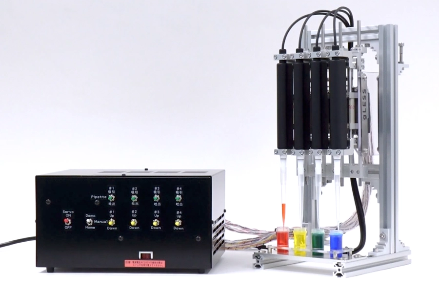 Z-axis Quadruple Syringe Unit with gLess Counterbalance